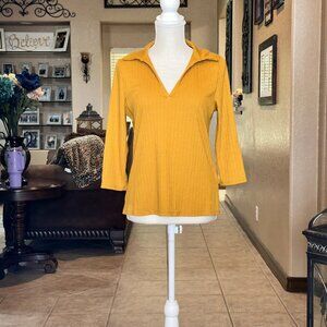 W5*Collared ¾ Sleeves Women's Top*EUC